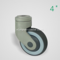 4 Inch holle klinknagel Swivel TPR PP materiële medische Caster